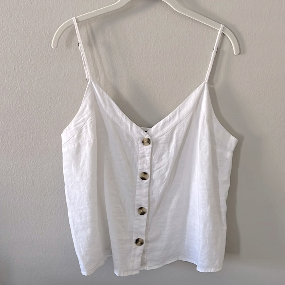 Abercrombie White Cami Top size L